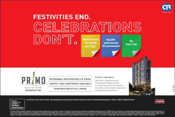 Book home paying just 1% with no EMI & interest till possession at Ceear Primo in Mumbai